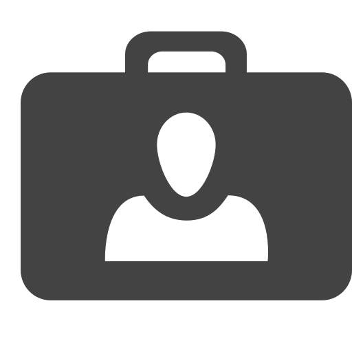si-glyph-suitcase-person Icon
