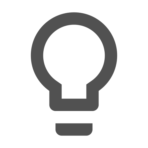 ic_lightbulb_outline_48px Icon