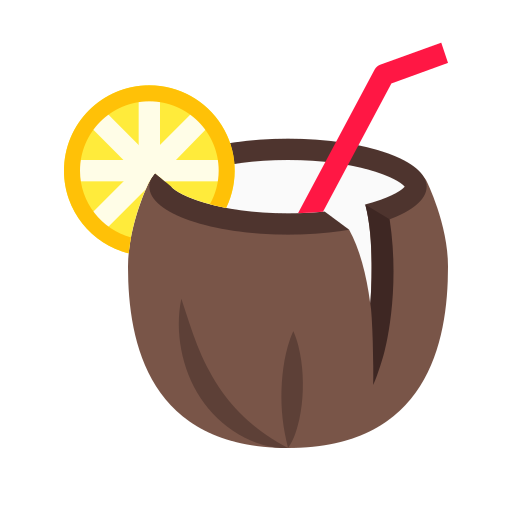 Coconut Cocktail Icon