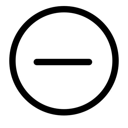 Minus sign Icon