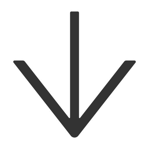 Linear down arrow Icon