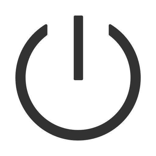 Linear shutdown Icon