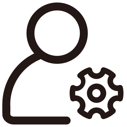 administrator and user icon