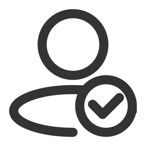 Linear authentication Icon