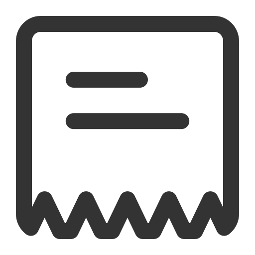 Linear invoice Icon