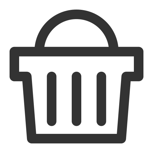 Linear shopping basket Icon
