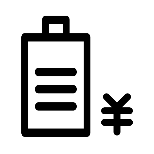 Electricity quantity and electricity charge analysis Icon