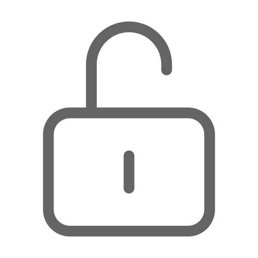 Unlock, security, padlock Icon