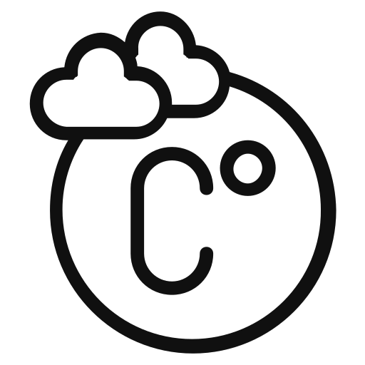 Temperature cloud field Icon