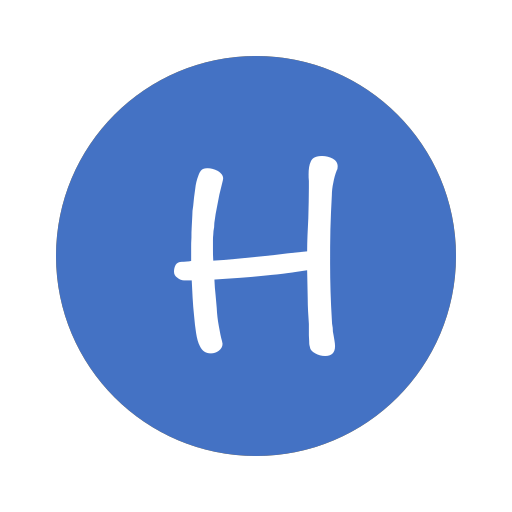 H_ round_ solid_ Letter H_ by_ climei Icon