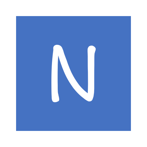 N_ square_ solid_ Letter N Icon