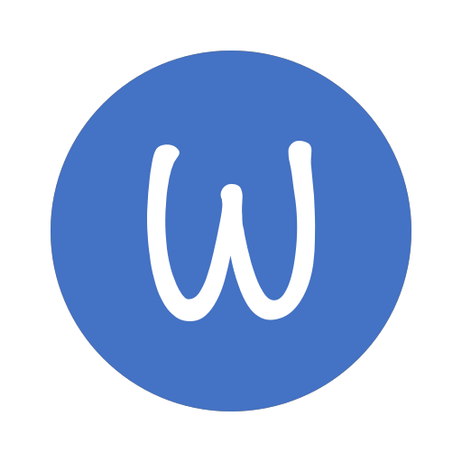 W_ round_ solid_ Letter W_ by_ climei Icon