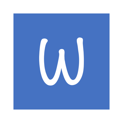 W_ square_ solid_ Letter W Icon