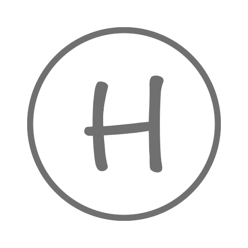 H_ round_ Letter H Icon