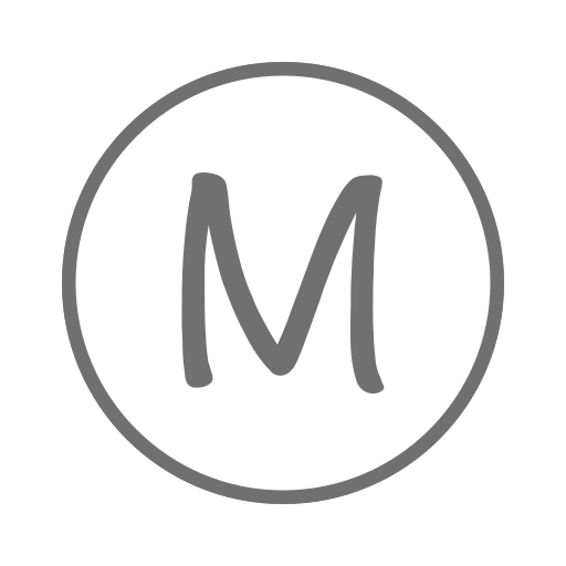 M_ round_ Letter M Icon