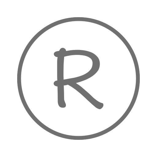 R_ round_ Letter R Icon