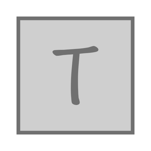 T_ square_ Letter T Icon