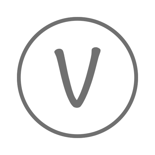 V_ round_ Letter V Icon