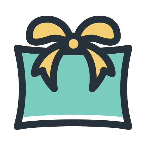 Color block gift bag Icon