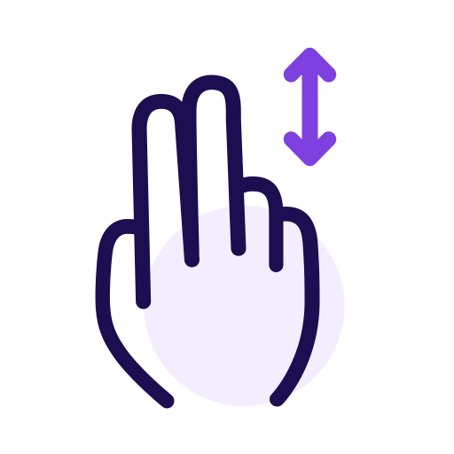 Double finger up and down Icon