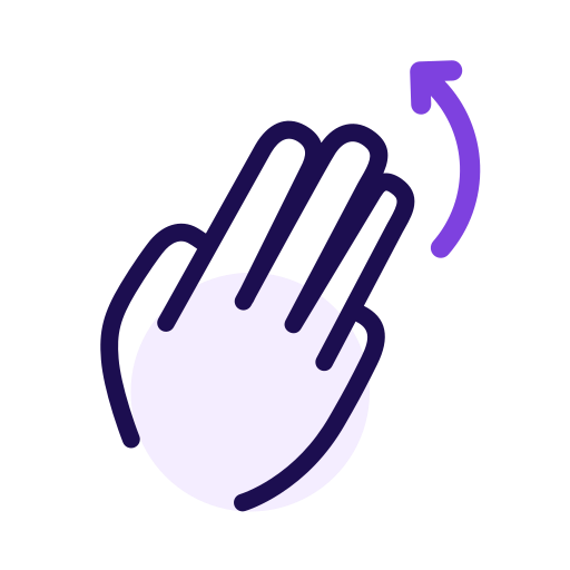 Three finger right rotation Icon