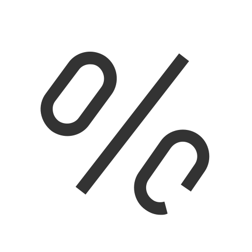 Percent sign Icon