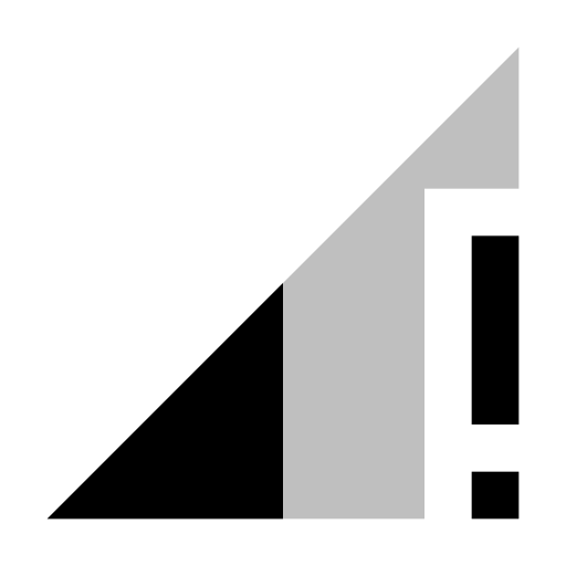 ic_signal_cellular_connected_no_internet_1_bar Icon