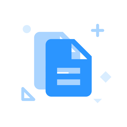 MBE style multicolor icon - Document Icon