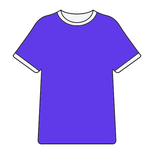 Round neck T-shirt Icon