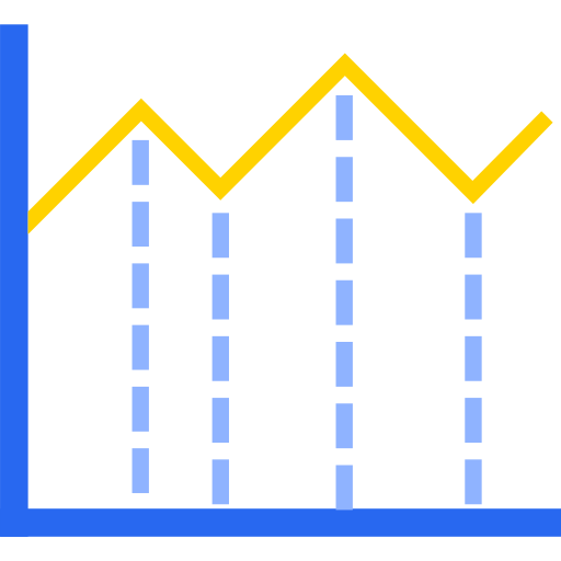 Color line chart Icon