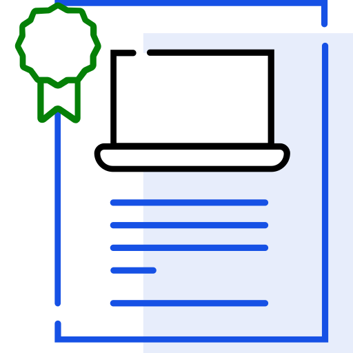 EC_ Government manuscript - white and blue book Icon
