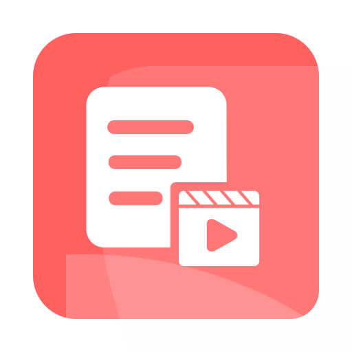 Application form for making teaching video and news video Icon