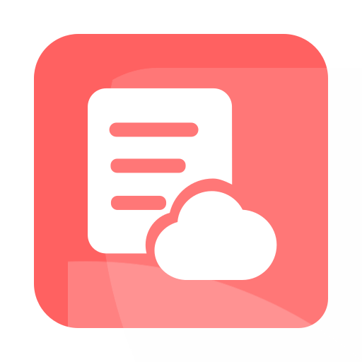 Cloud resource business application form Icon