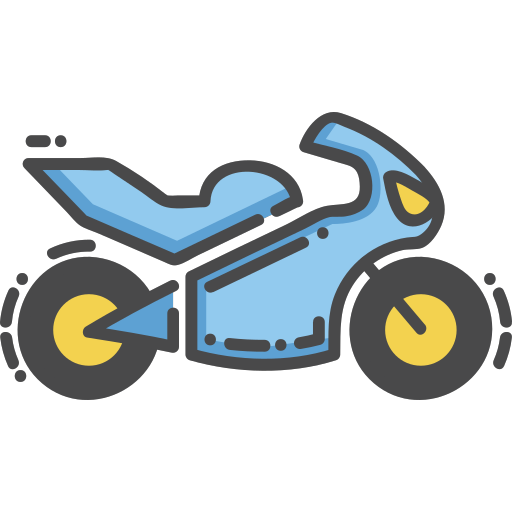 Riding motorcycle Icon