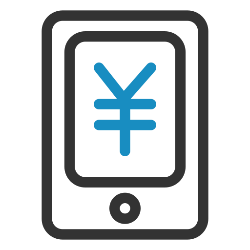 Mobile banking management Icon