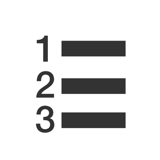 21 numbering format Icon
