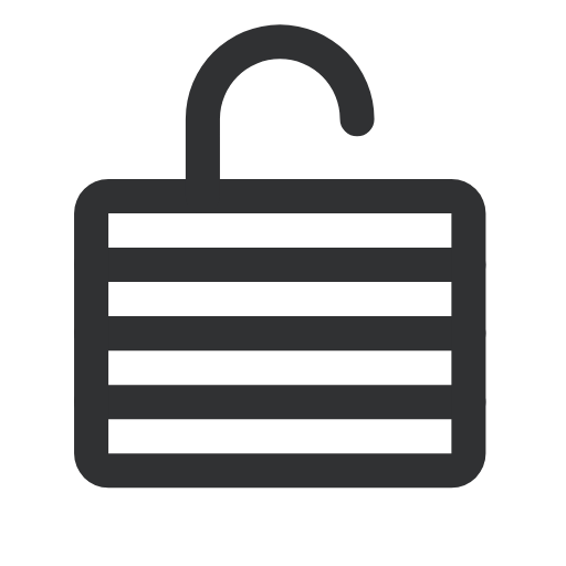 LockLaminatedOpen Icon