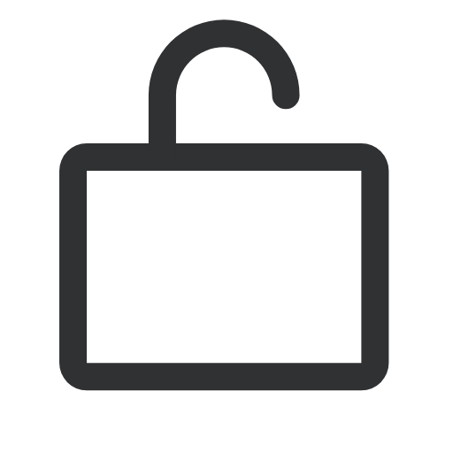 LockSimpleOpen Icon