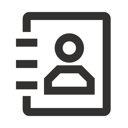 Address book - line Icon