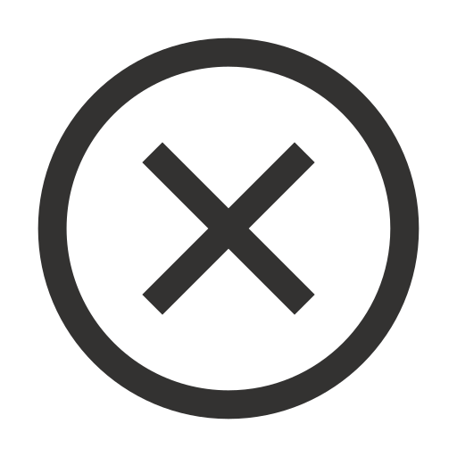 Circle close line Icon