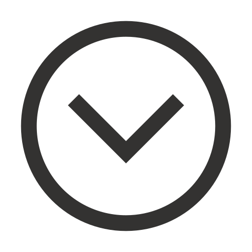 Circle down line Icon