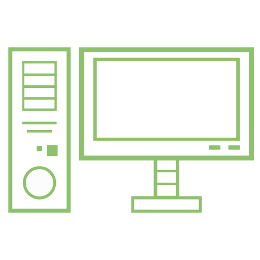 desktop computer monitor icon