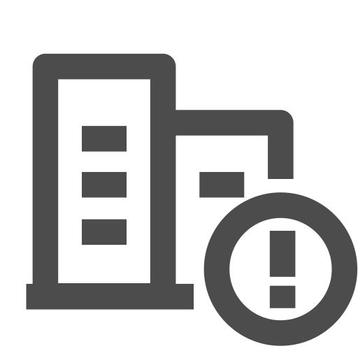 Enterprise exception - line Icon