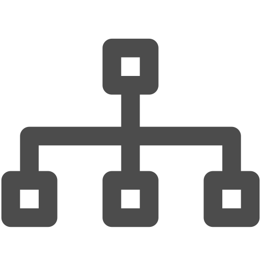 Organizational structure - line Icon