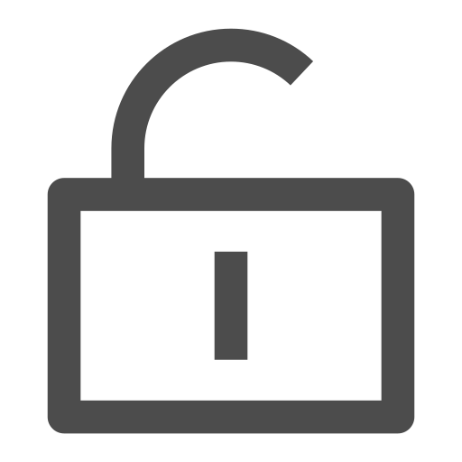 Unlock - line Icon