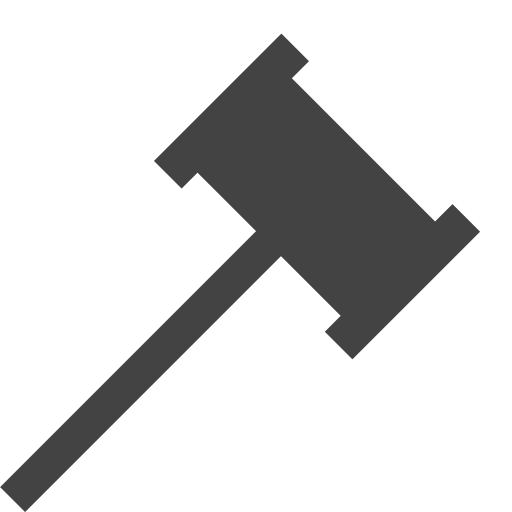 si-glyph-law-hammer Icon