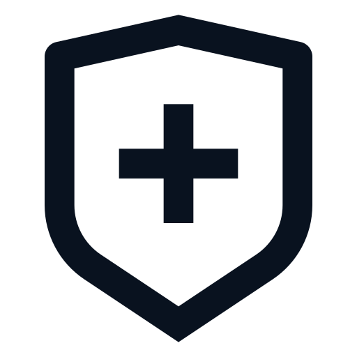 shield-cross-line Icon