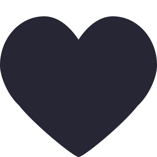 Solid peach heart Icon