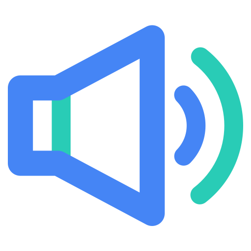 Voice, horn, announcement Icon