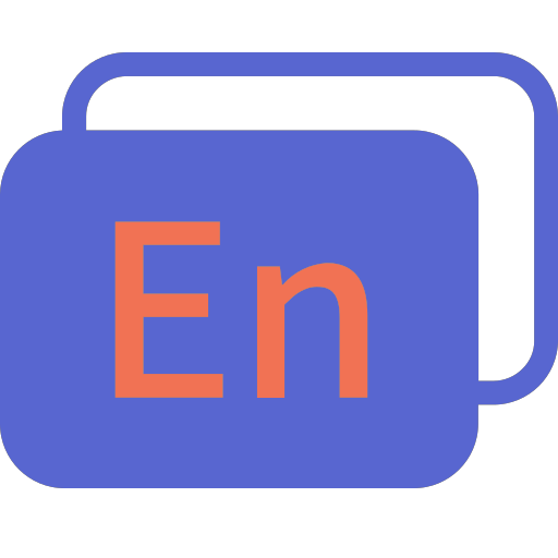 English - two color Icon